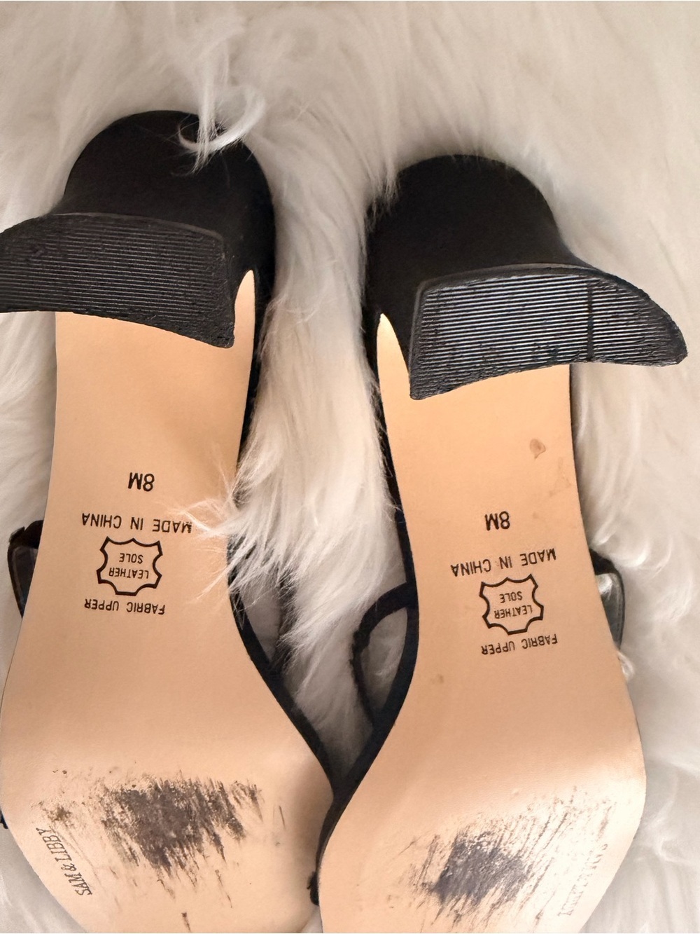 Sam & Libby Black Rhinestone-Embellished Slide Mules - Picture 5 of 10
